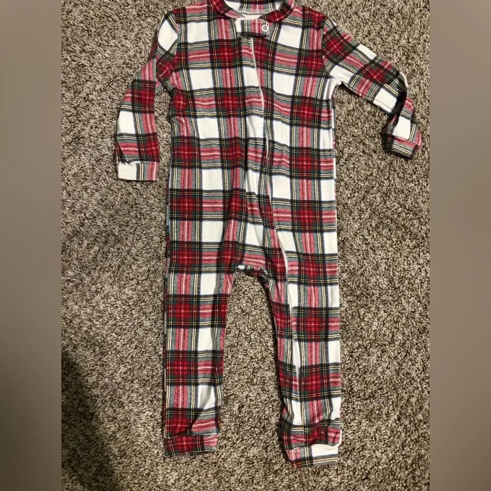 Stewart Plaid Organic Cotton Baby Pajama – 12–18 Months